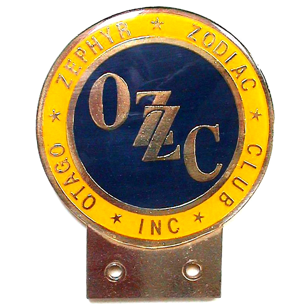 Otagp Zephyr & Zodiac Club car badge